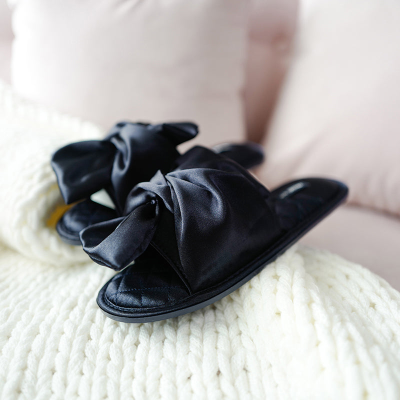HEDGPETH Women's Slippers with Cute Bow Indoor or Outdoor Slippers